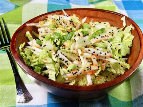 Napa Cabbage Slaw With Carrots And Sesame Recipe
