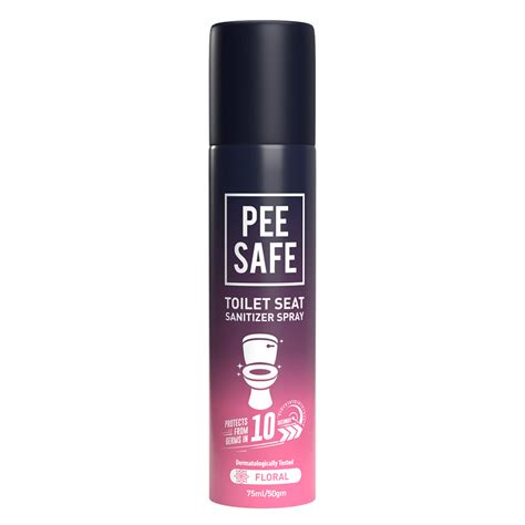 Toilet Seat Sanitizer Spray Floral 75 Ml Pee Safe