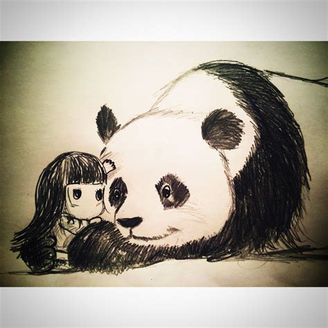 Panda And Anime Girl Panda Anime Girl Anime Girl