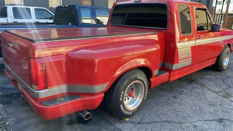 1993 Ford F 150 Pickup Red Rwd Automatic Flareside Extended Cab