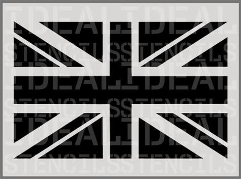 Union Jack Flag Wall Stencil British Flag Decorative Wall