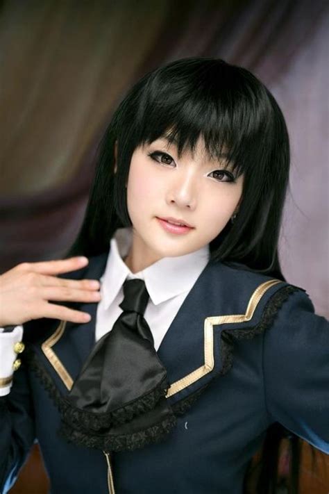 三日月夜空 aza miyuko worldcosplay cosplay cute cosplay girls anime cosplay school daze