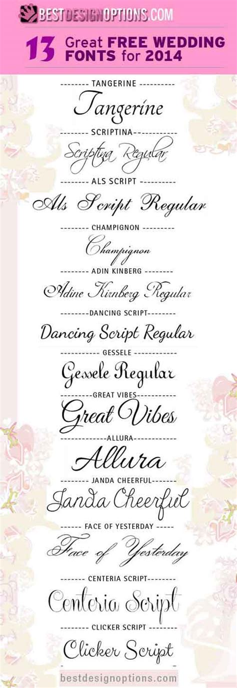 Twelve free wedding fonts, perfect for any affair. Wedding Font: 13 Elegant and Romantic Types to Download Free