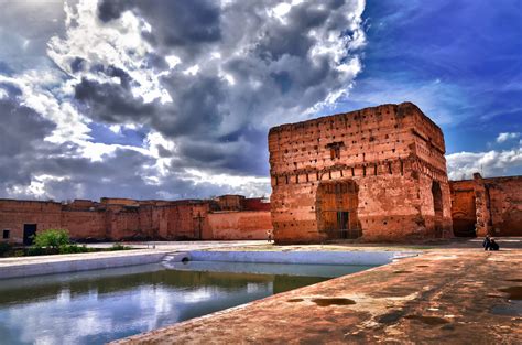 The Crumbling Ruins Of El Badi Palace In Marrakech