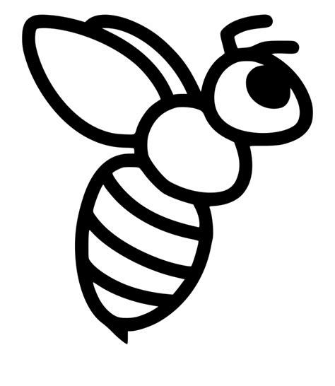 Honey Bee Clipart Black And White
