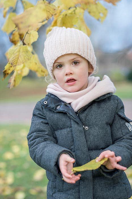 Princess Estelle Of Sweden Gives A Thumbs Up To The Cold Weather Hello