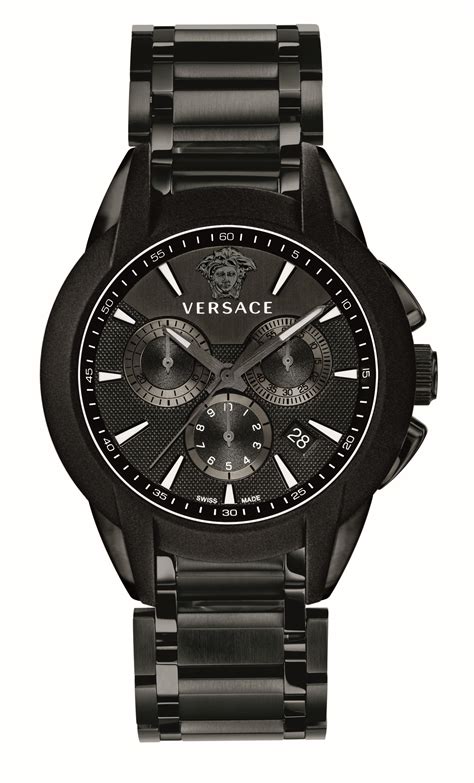 The Versace Black Character Chrono Quartz Watch Versacewatches