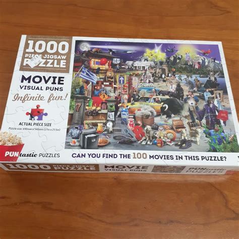 Movie Visual Puns 1000 Piece Jigsaw Puzzle Puntastic Puzzles
