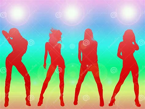 Girls Dancing Stock Illustration Illustration Of Background 594133