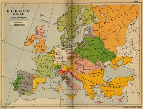 Europe 1490 Historical Map Europe • Mappery