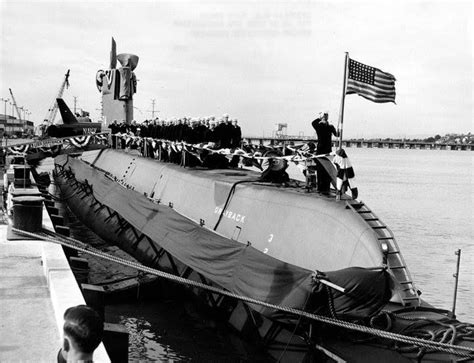 Uss Grayback Ssg 574 On Commissioning Day 7 March 1958 Mare Island