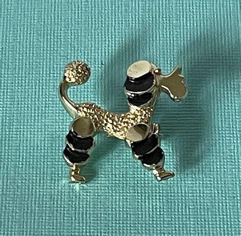 Vintage Poodle Brooch Poodle Pin Dog Jewelry Dog Ts Etsy