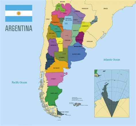 Mapa De Argentina Descargar Mapa Político【gratis】