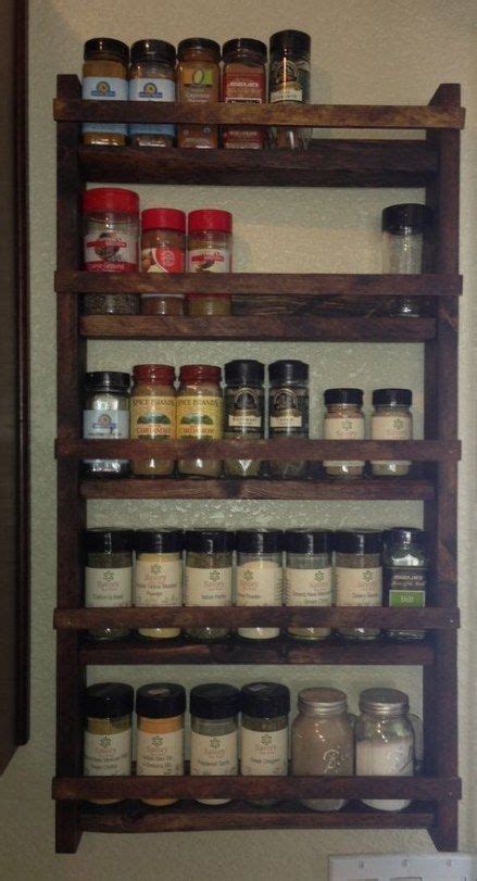 59 Trendy Kitchen Cabinets Diy Rustic Woods Wooden Spice Rack Wood