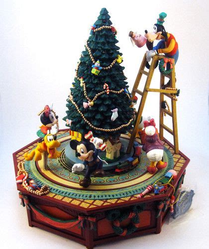 Vintage large electric musical carousel merry go round | ebay Enesco Disney animated Music Box Mickey Mouse "Christmas Jamboree" Rare seeVIDEO | eBay | Disney ...