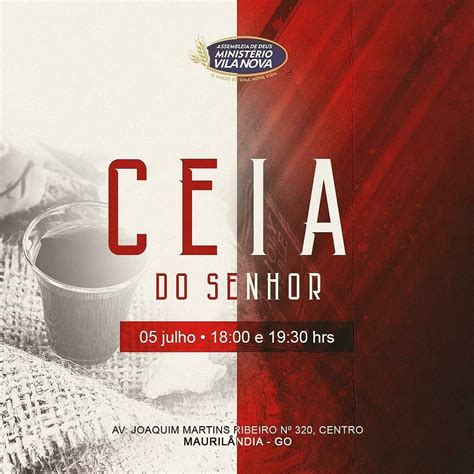 Culto De Ceia Design Gráfico De Igreja Layout De Cartaz Ideias De