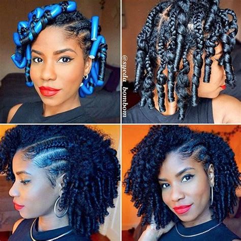 Curly long crochet braids require a curling iron with a wide barrel once the synthetic hair extensions are attached. Flawless braid and curl @syeda_bombom - Black Hair Information