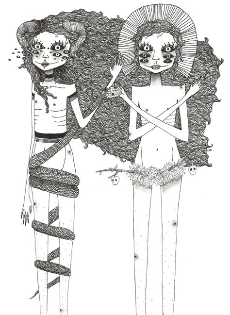 Lilith And Eve By Aidsclown Lilith Eve Sketches