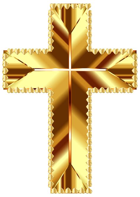 Baptism Gold Cross Png Transparent Background Gold Cross