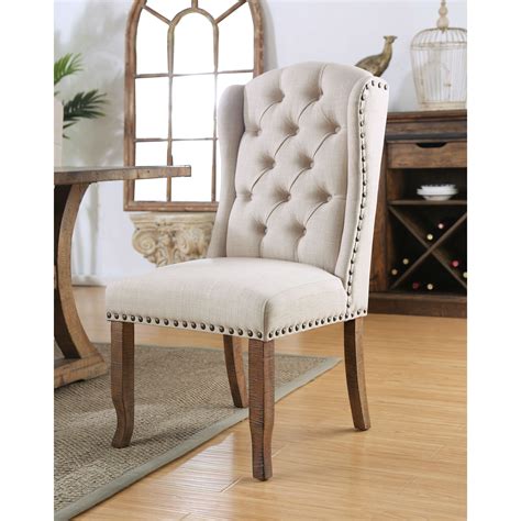 Wood And Upholstered Dining Chairs Propercase