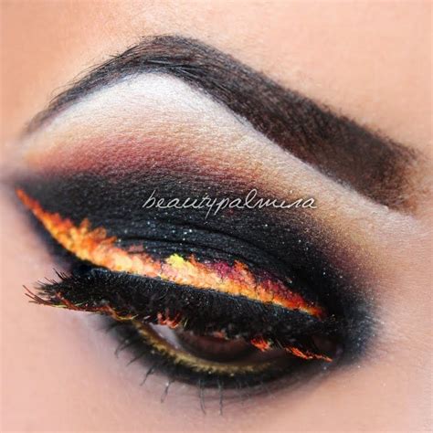 Eyeliner On Fire By Palmira R Fire Makeup Dramatic Makeup Makeup
