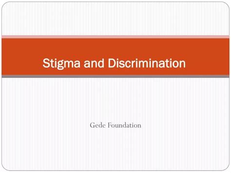 Ppt Stigma And Discrimination Powerpoint Presentation Free Download