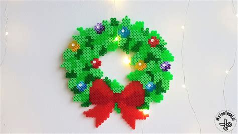 Christmas Wreath Out Of Hama Beads Wytenteguj