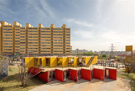 People S Architecture Office Stacks Shipping Container Pavilion