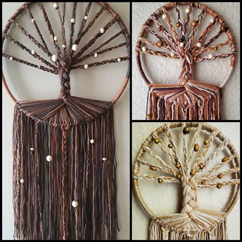 Tree Of Life Large Dream Catcherwall Hanging Dreamcatcher With Feather