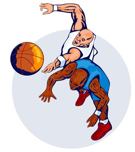 Basketball Rebound Blue Stock Illustrations 11 Basketball Rebound