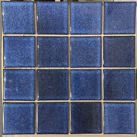 Dark Blue Large Square Slate And Stone Bathroom Floor Granite
