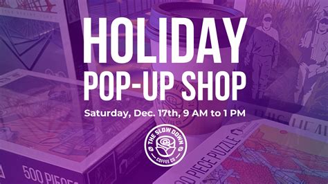 Holiday Pop Up Shop At The Slow Down The Rook Room Des Moines Board