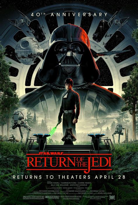 Official Poster For ‘return Of The Jedi For The Films 40th