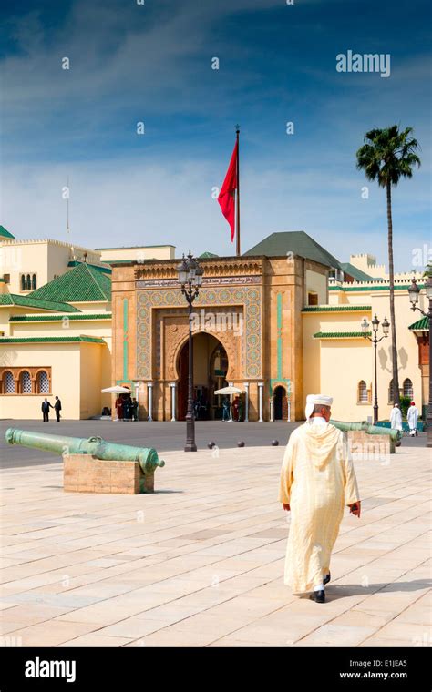 View Of Dar El Makhzen The Royal Palace In Rabat Morocco Stock Photo