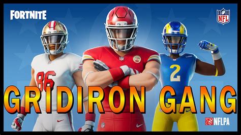 Fortnite New Nfl Gridiron Gang Outfits In The Item Shop Squads