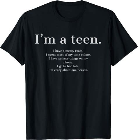 I Am A Teen T Shirt Clothing Shoes And Jewelry