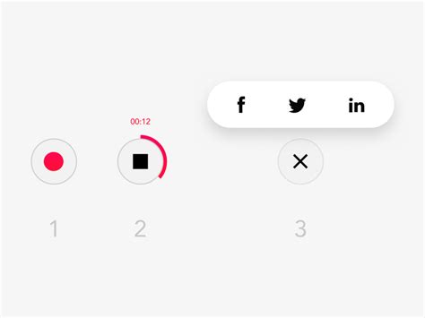 Daily Ui Challenge 10 Record Video Share By Guillaume Parra On Dribbble