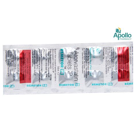 Remetor 10 Tablet 10s Price Uses Side Effects Composition Apollo