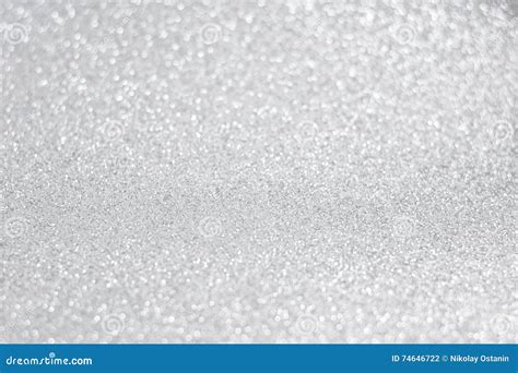 Glittery Shiny Lights Silver Abstract Background Stock Photo Image Of