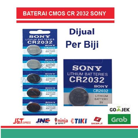 Jual Baterai CMOS SONY CR2032 Lithium 3V Kualitas Premium Di Lapak