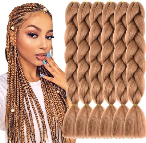 1 Pieces Multicolor Stitching Jumbo Braid Synthetic Hair 24 Inch Hair