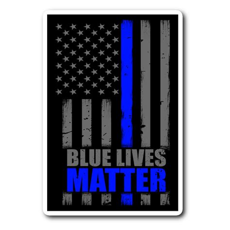 Blue Lives Matter Thin Blue Line Sticker 1 Thinbluelineheroes