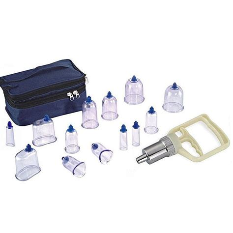 Plastic Vacuum Suction Cupping Set With 13 Cups China Hijama Plastic Cupping And Vacuum