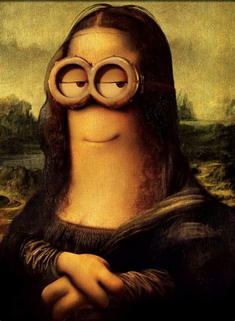 A Close Up Of A Painting With Some Binoculars In Its Eye Glasses And