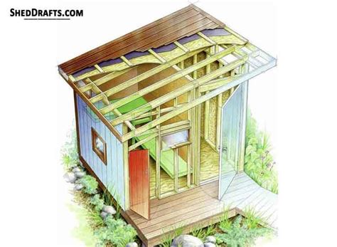Lean To Shed Plans Blueprints With Materials List