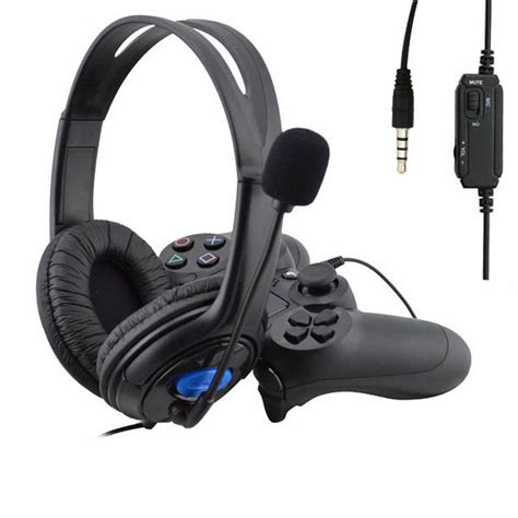 How can i use a headset which has a microphone built into it, if i only have one headphone jack. Wired Gaming Headphone Microphone Mic Headseat PS4 PC Hard-Free Wire Connection 647904324124 | eBay