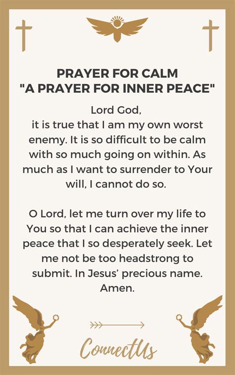 Catholic Prayer For Calm