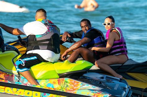 Diddy Mystery Woman Get Cozy On Jet Ski By Future Meek Mill Hollywood Life
