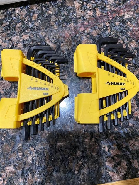 Qty 2 Husky Sae Long Arm Hex Key Set 13 Pc Allen Wrench Size W Tool