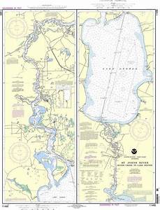 Noaa Nautical Chart 11495 St Johns River Dunns Creek To Lake Lake
